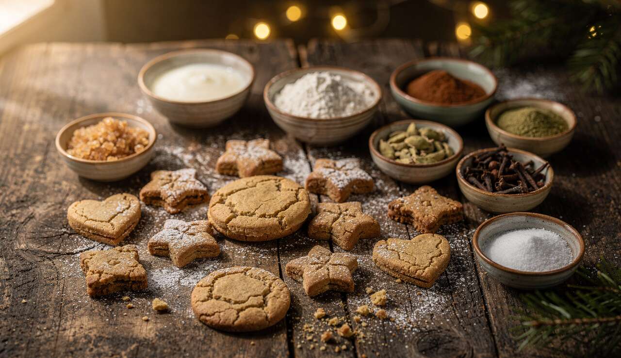 Biscuits sablés de Noël aux épices sans beurre