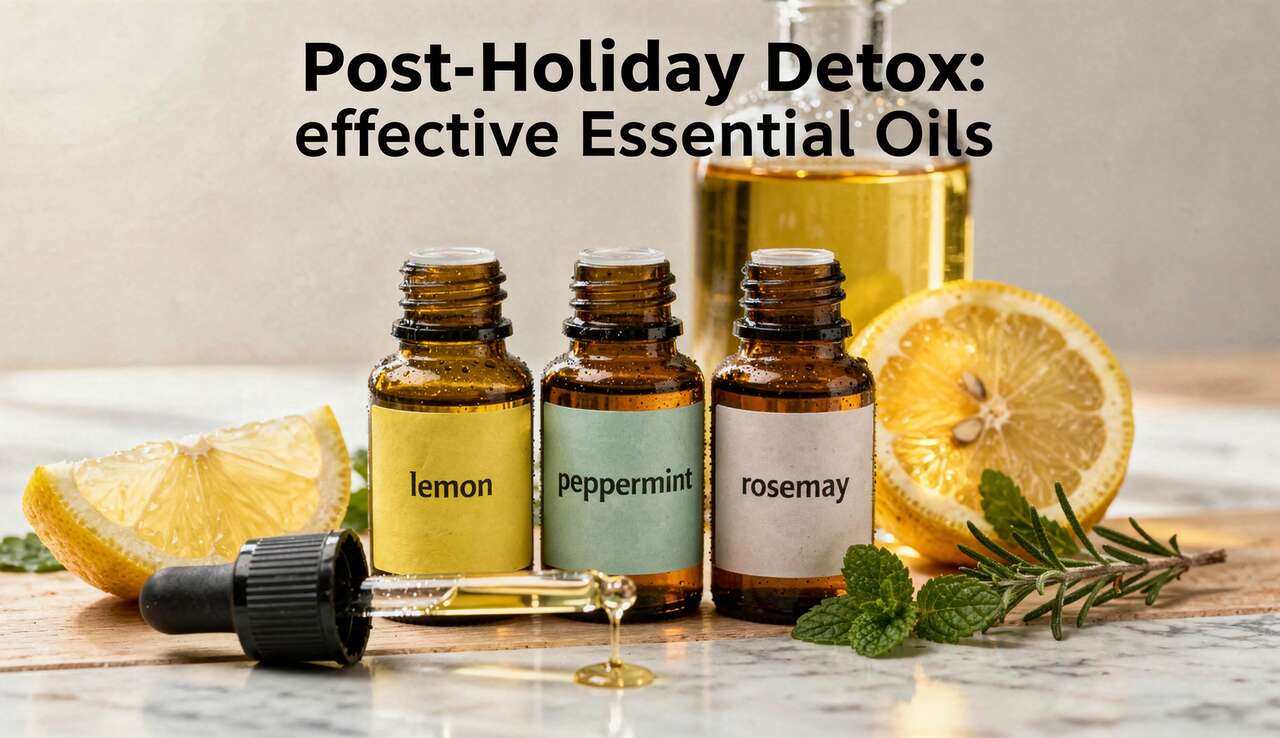 Détoxification après les fêtes : huiles essentielles efficaces