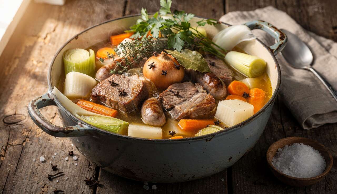 Recette Pot-au-feu au Plat de Côte et Diot