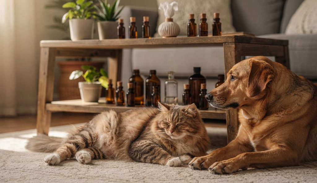 Huiles essentielles pour animaux : bienfaits et précautions