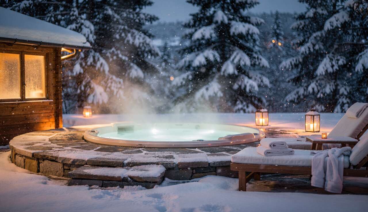 Comment profiter de son spa extérieur en hiver sous la neige ?