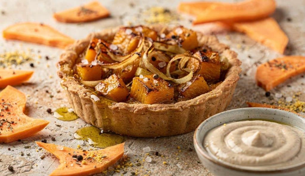 Tartelette au poireau et butternut : recette saine et savoureuse