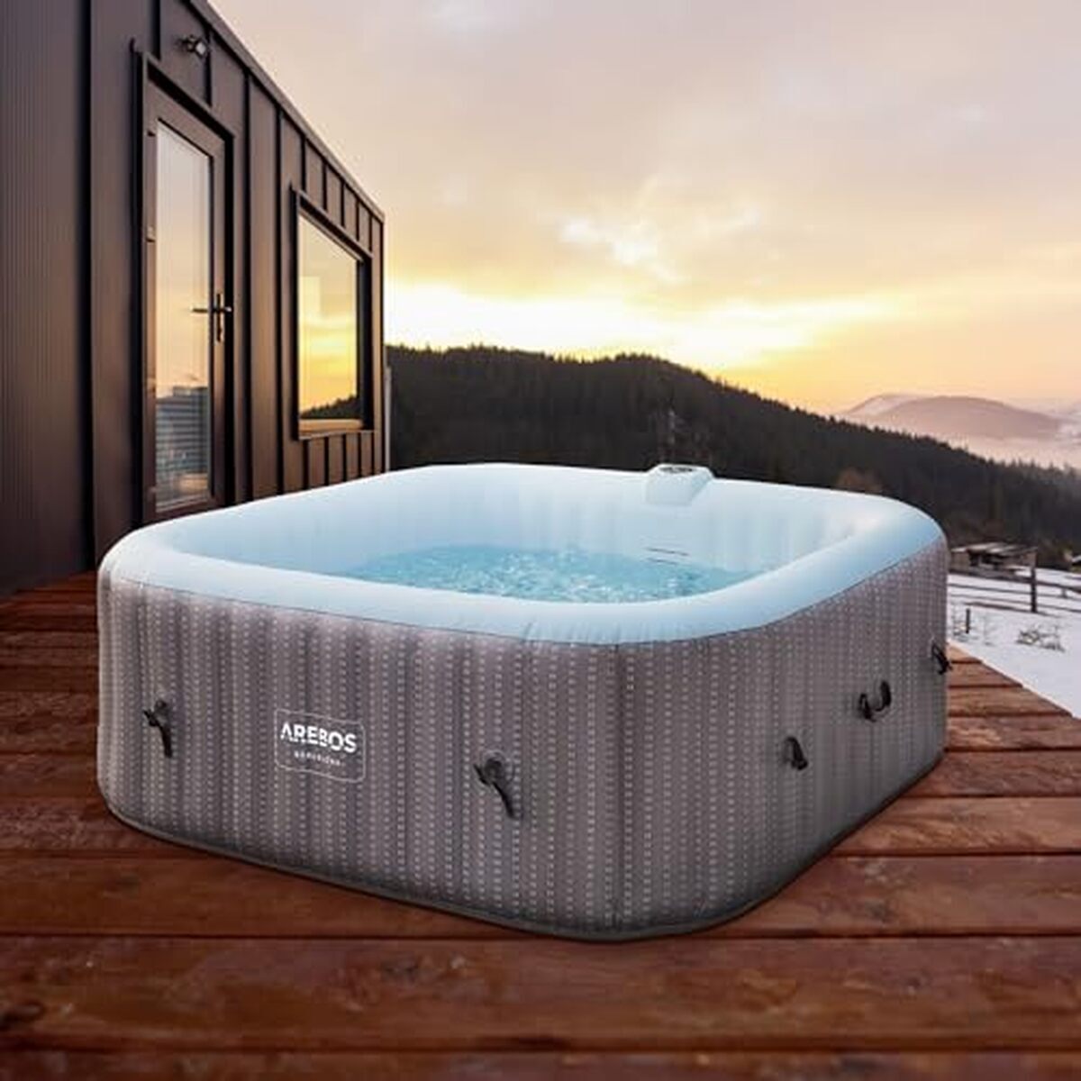 Test Arebos spa gonflable 2400W : détente pour 6 personnes