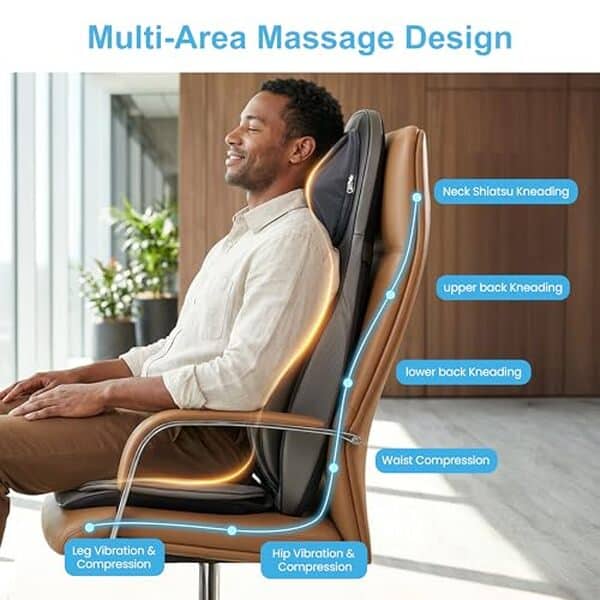 Découvrez notre test détaillé du siège massant shiatsu Comfier : relaxation optimale pour le dos et le cou avec analyses des fonctionnalités apaisantes et avantages bien-être.