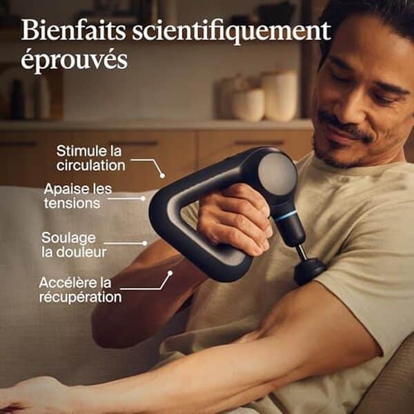 Découvrez notre test complet du pistolet de massage Theragun Prime pour un soulagement efficace des douleurs cervicales et dorsales.