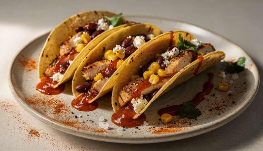 Tacos au poulet et chèvre : recette rapide et savoureuse