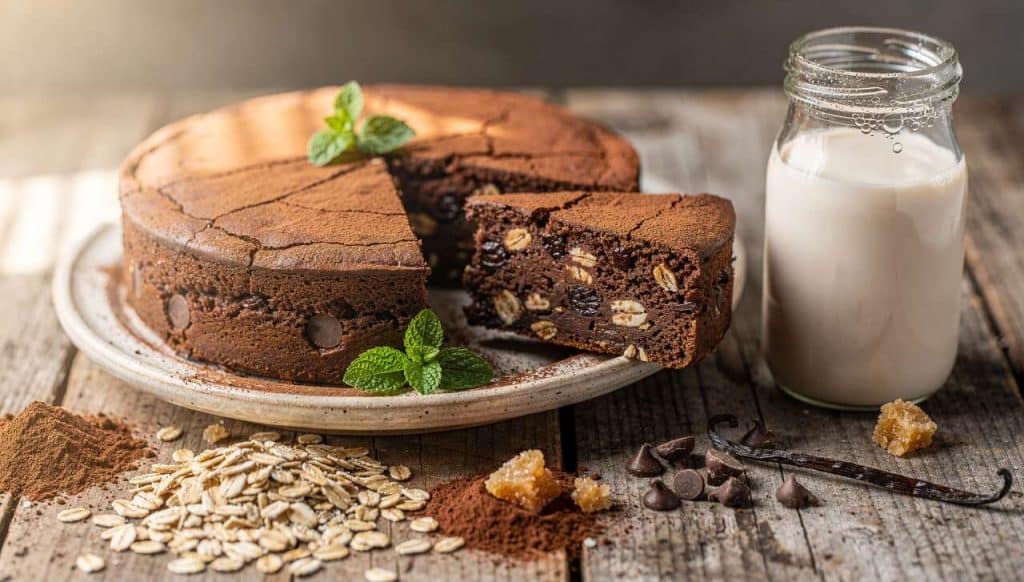 Gâteau cacao avoine sans beurre : la recette healthy