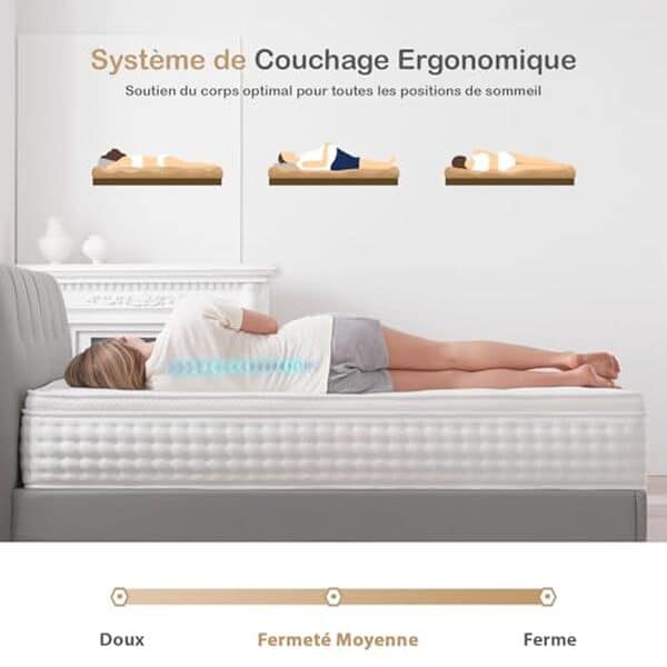 Découvrez notre test détaillé du matelas Hiepunos hybride 180x200 cm : avis sur son confort, son soutien et sa durabilité pour un repos de qualité.