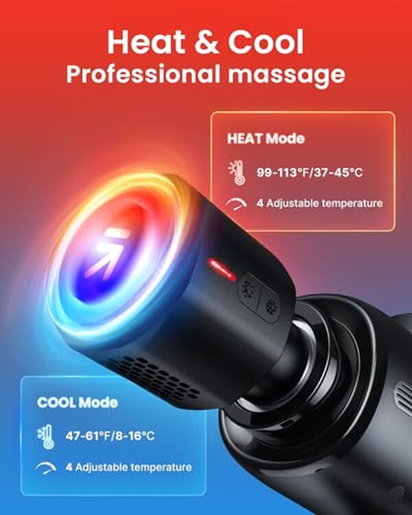 Découvrez le pistolet de massage RENPHO avec fonction tête chaude et froide : améliorez votre récupération musculaire et bien-être grâce à cet outil innovant.
