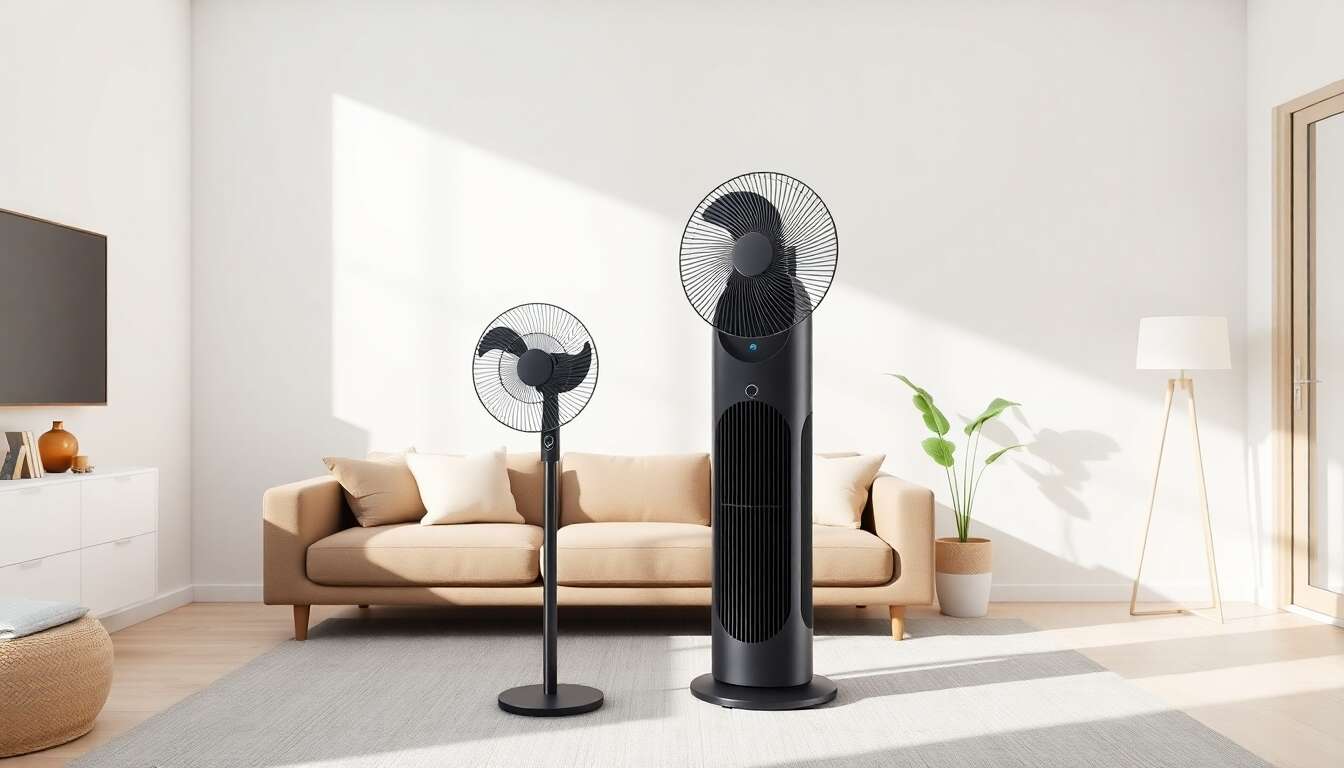 Ventilateur colonne : design et compacité