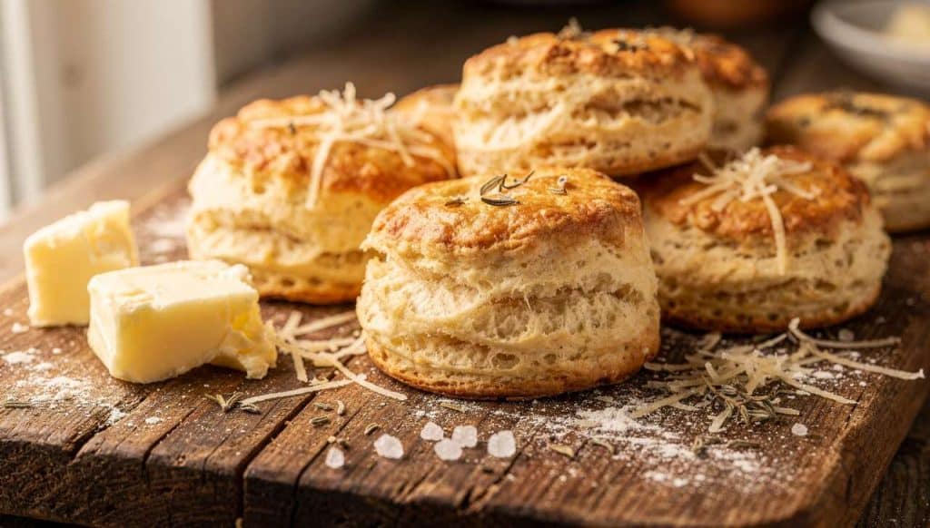 Biscuit salé fromage et thym : recette gourmande
