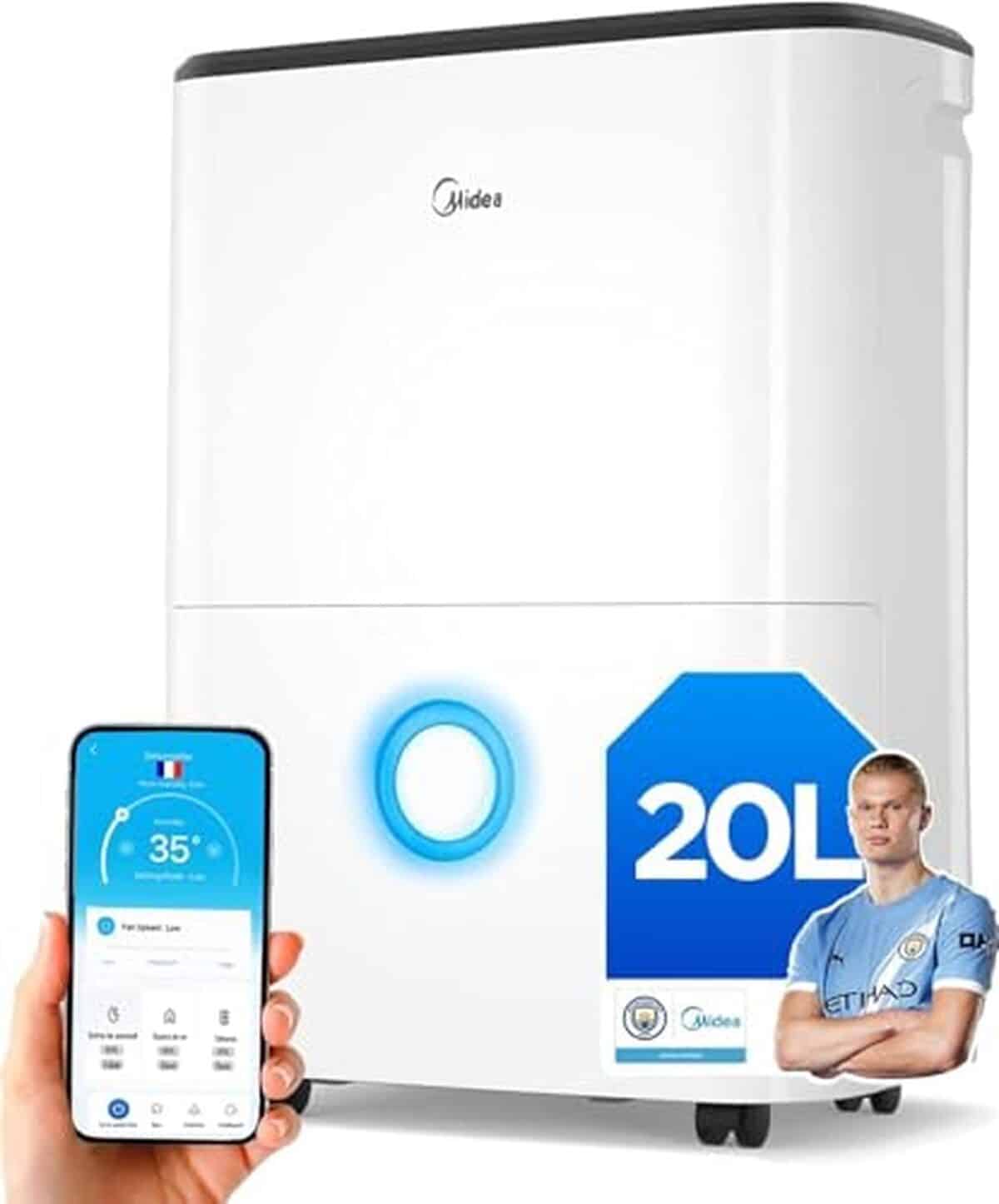 Test du déshumidificateur Midea 20L : efficacité et connectivité