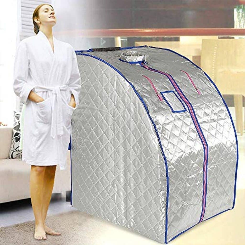 Test du sauna infrarouge portable avec tourmaline argentée