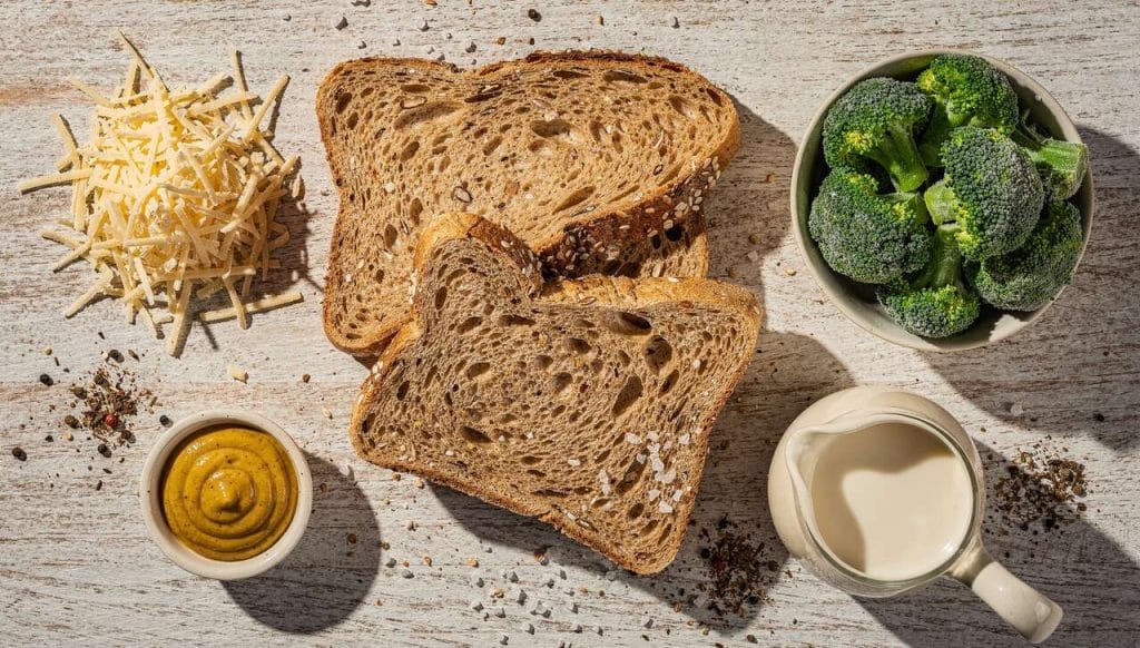 Croque-monsieur healthy au brocoli et fromage