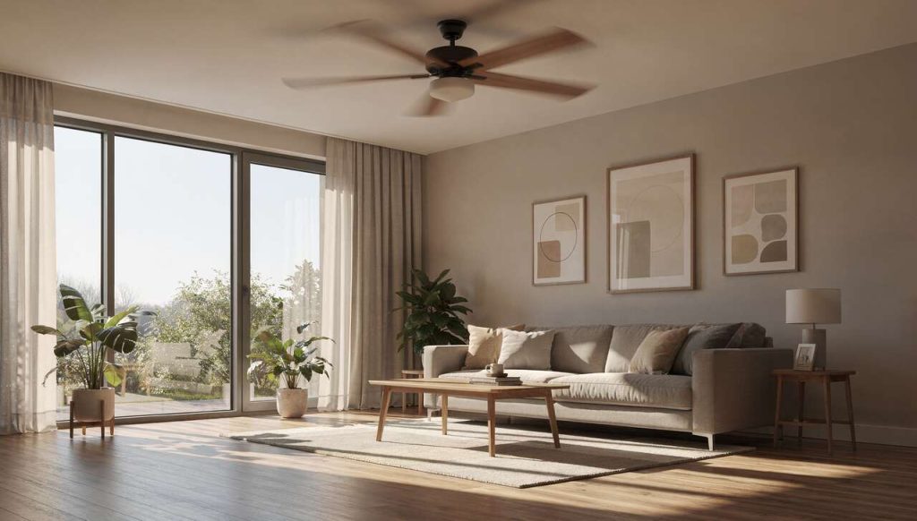 Quel sens pour faire tourner un ventilateur de plafond ?