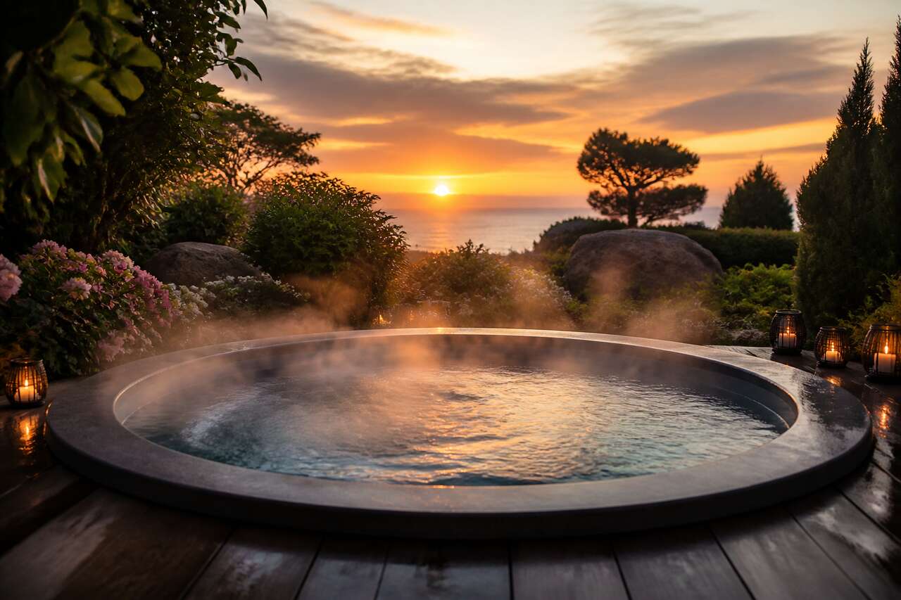 L'ambiance conviviale et chaleureuse des spas ronds L'ambiance conviviale et chaleureuse des spas ronds