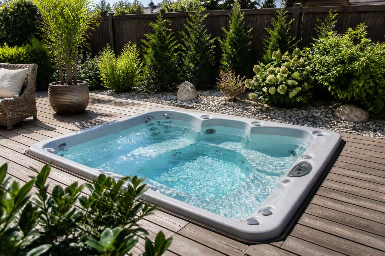 Critères d'installation pour un jacuzzi semi-enterré