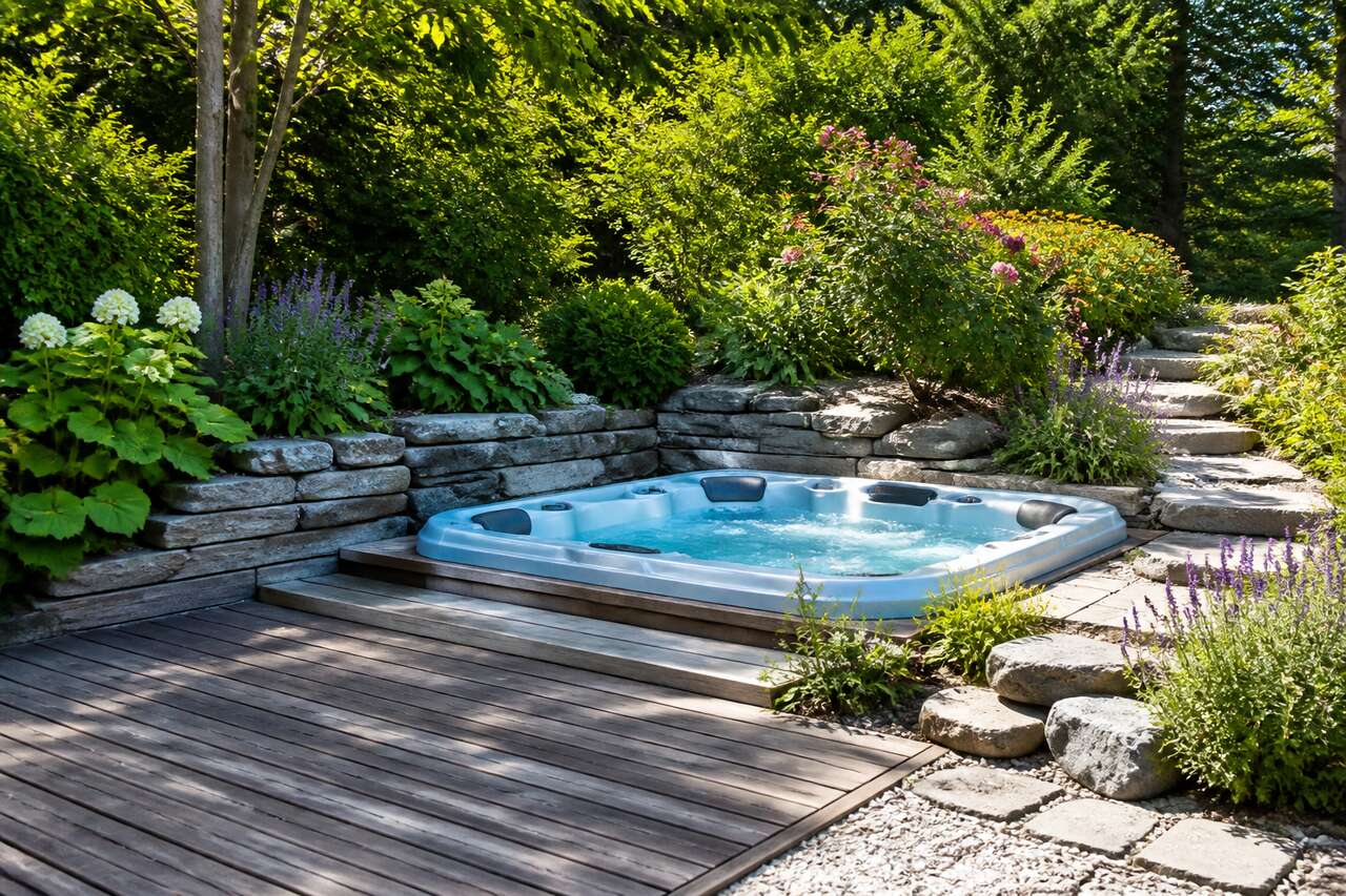 Intégration paysagère : harmoniser le spa avec son environnement Intégration paysagère : harmoniser le spa avec son environnement