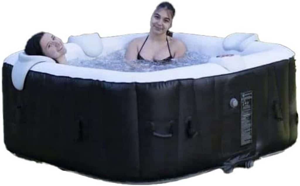 Test du spa gonflable SUNSPA carré 6 personnes LED
