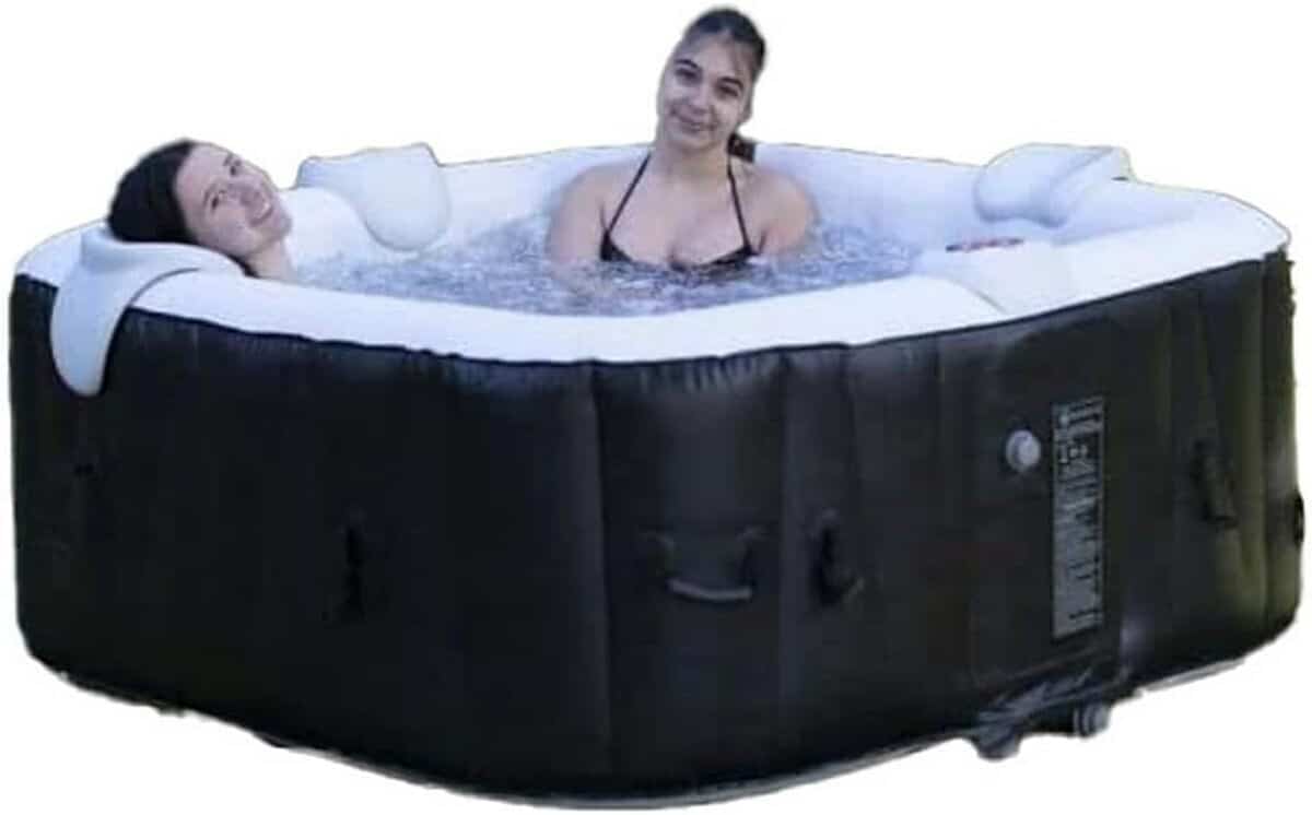 Test du spa gonflable SUNSPA carré 6 personnes LED