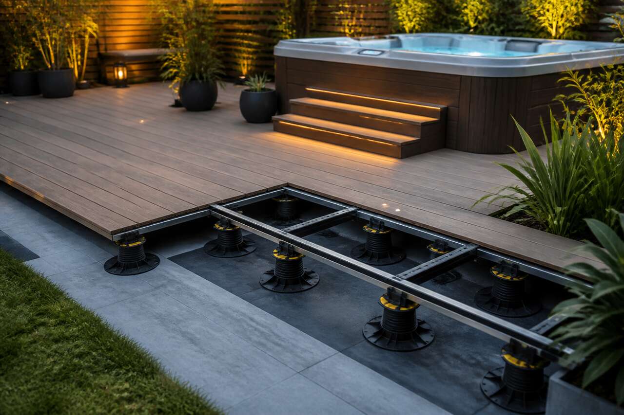 Réglages spécifiques pour intégrer un spa sur plots Réglages spécifiques pour intégrer un spa sur plots