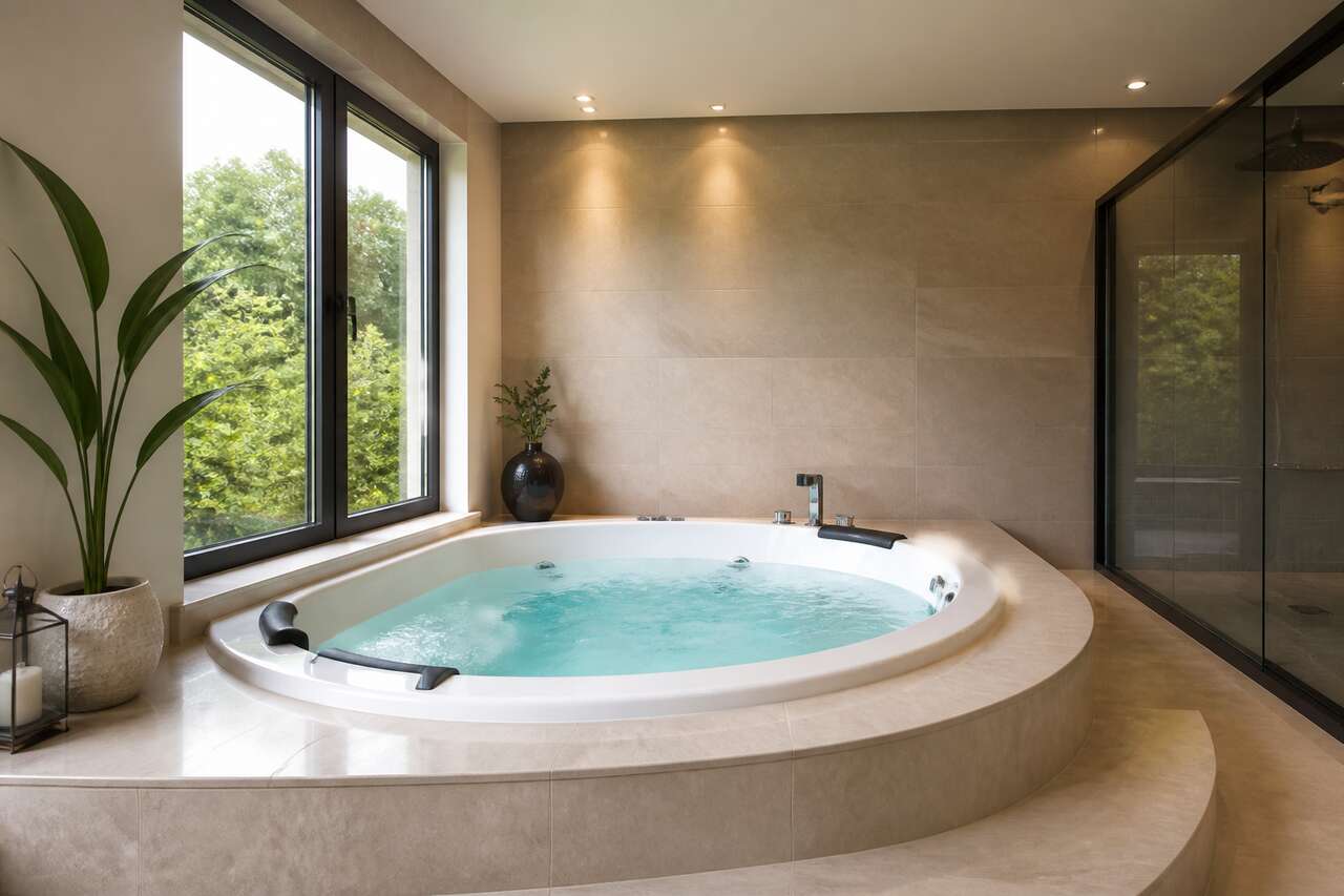 Jacuzzi intérieur: faisabilité, avantages et limites Jacuzzi intérieur: faisabilité, avantages et limites