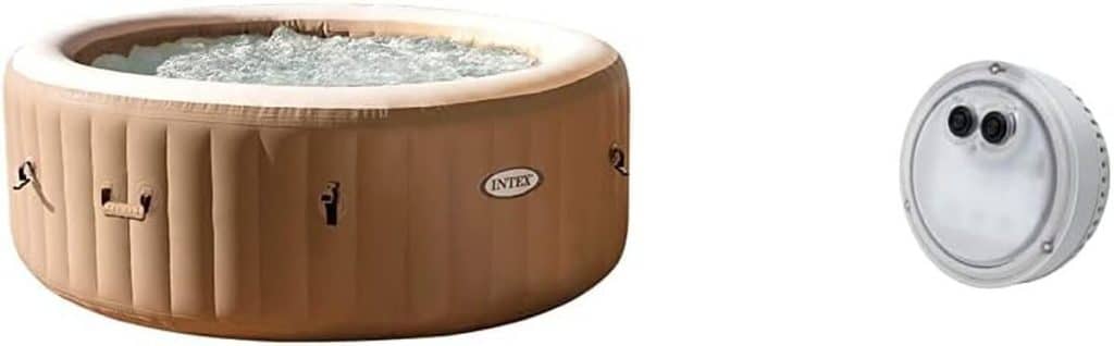 Test : spa Intex Pure Spa Sahara 6 places avec lumière LED à piles