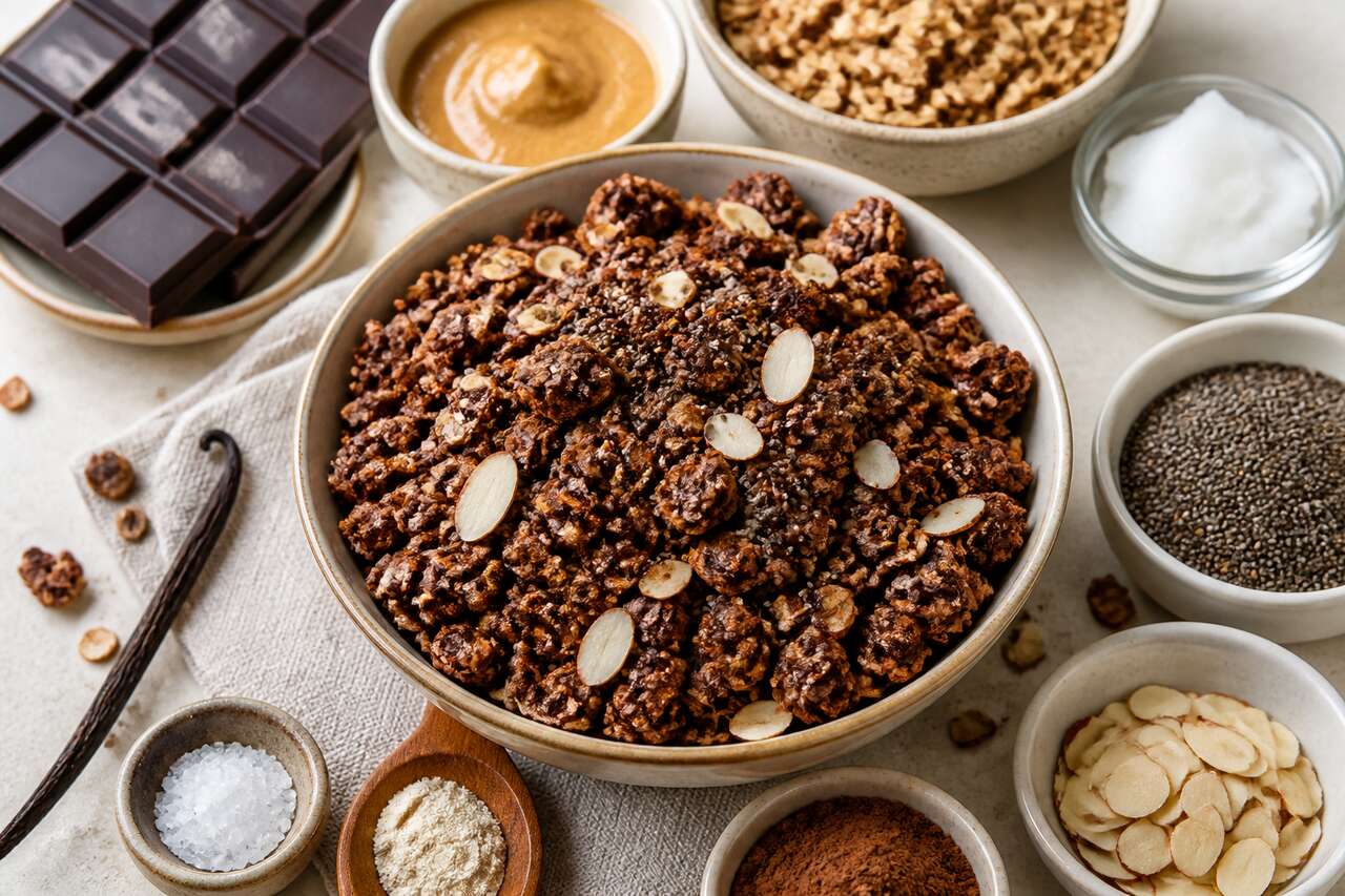 Rose des sables granola : recette healthy et gourmande