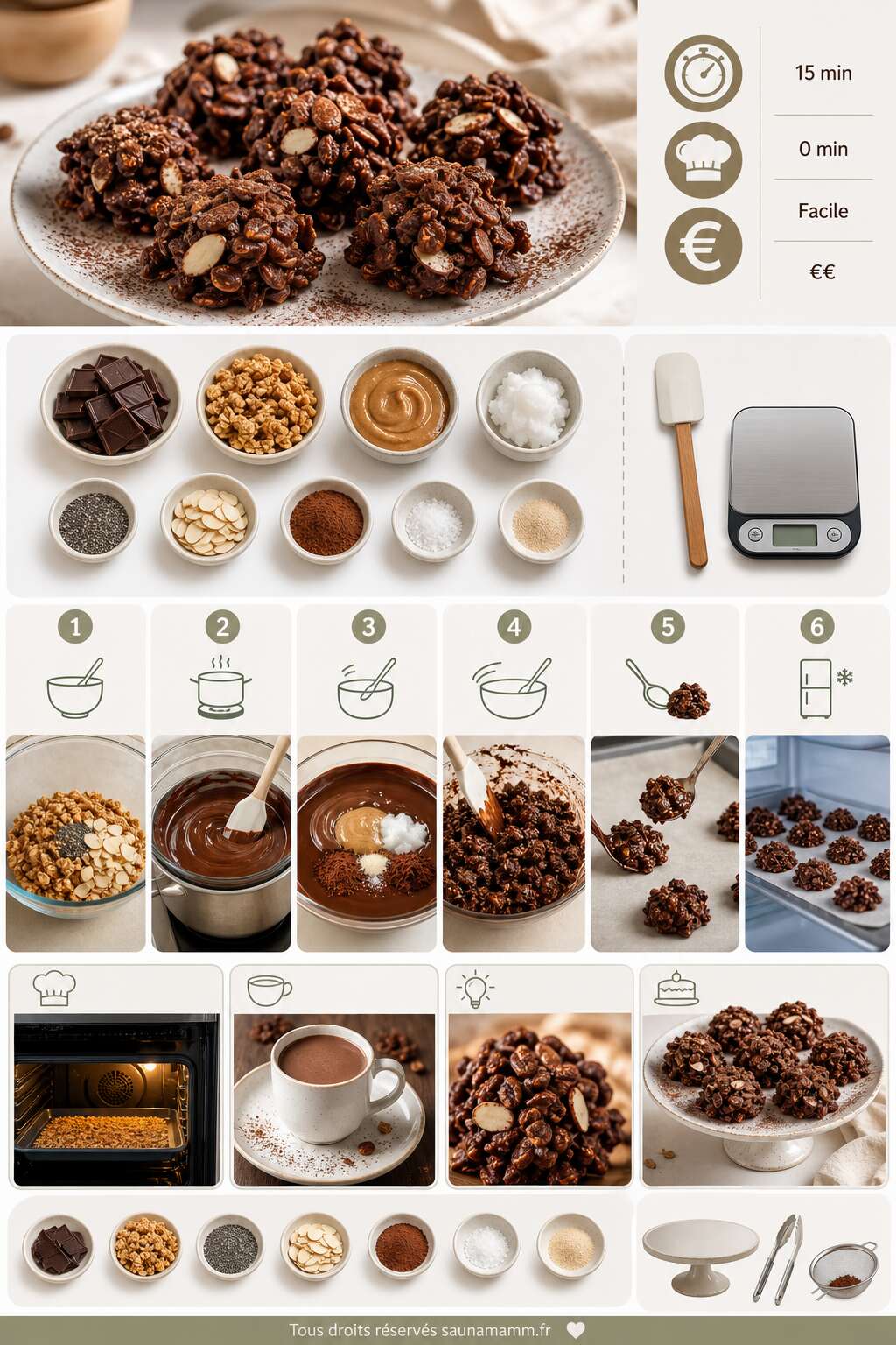 Fiche recette Rose des sables granola : recette healthy et gourmande
