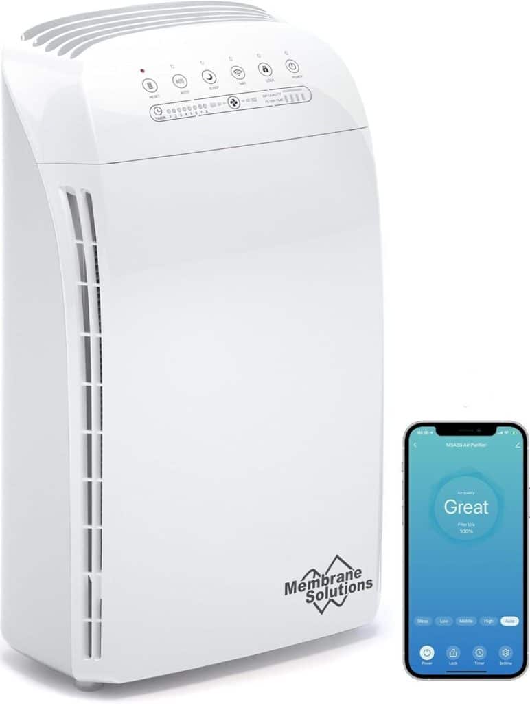 Test du purificateur d'air intelligent MSA3S avec filtre HEPA