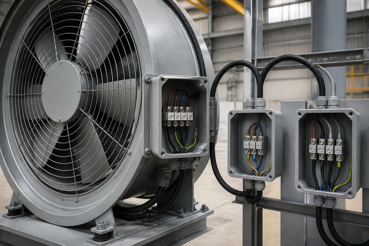 Ventilateur industriel : différences entre monophasé et triphasé