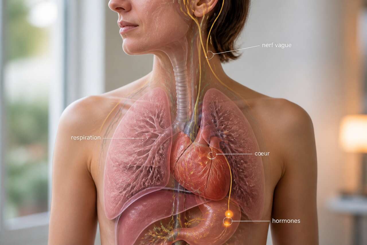 La mécanique du corps: respiration, cœur, hormones et nerf vague La mécanique du corps: respiration, cœur, hormones et nerf vague