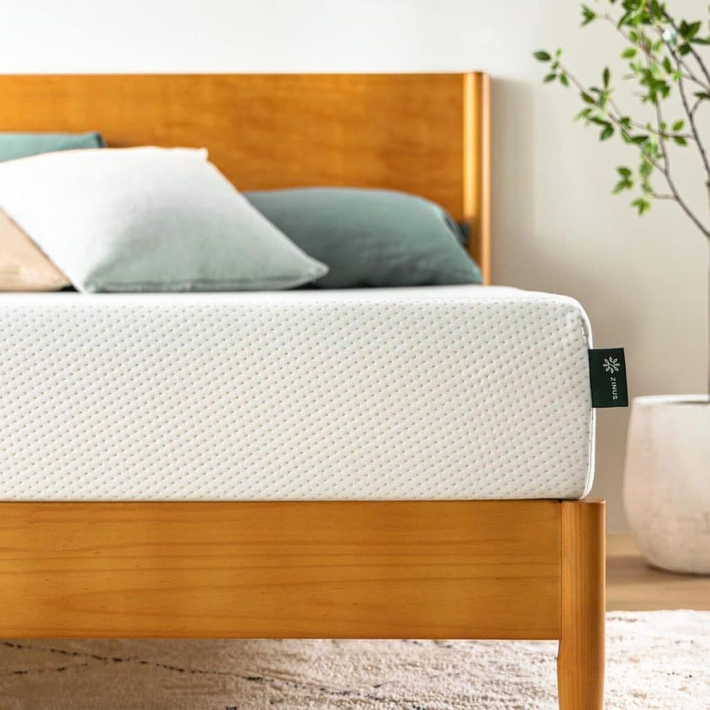 Test du matelas Zinus 140x190 mémoire de forme au thé vert
