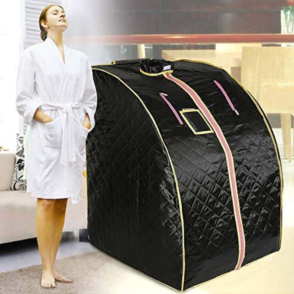 Test du sauna pliable meihe de 1000W : bien-être portable