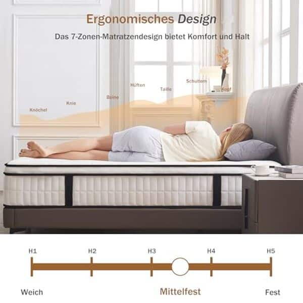 Découvrez notre test détaillé du matelas Hiepunos 160x200 cm avec 7 zones orthopédiques. Confort, soutien et durabilité : tous les détails pour bien choisir.