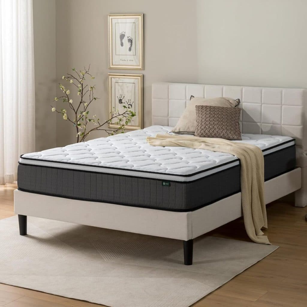 Test zinus tight top : matelas orthopédique à ressorts ensachés 140x200 cm
