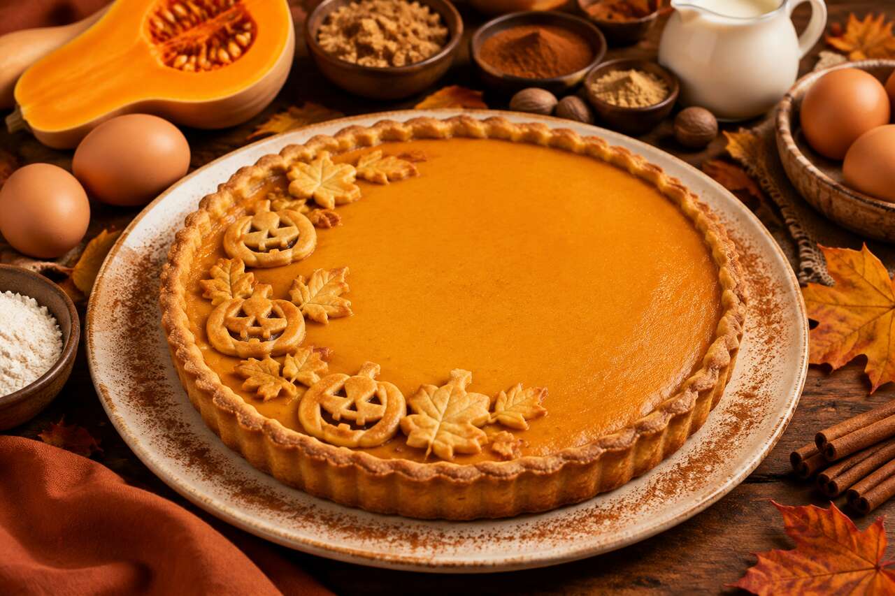 Tarte au butternut spéciale Halloween : recette facile