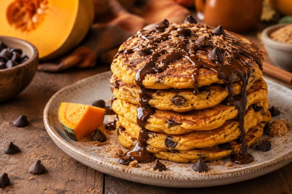 Pancakes Courge-Chocolat : délice Automnal