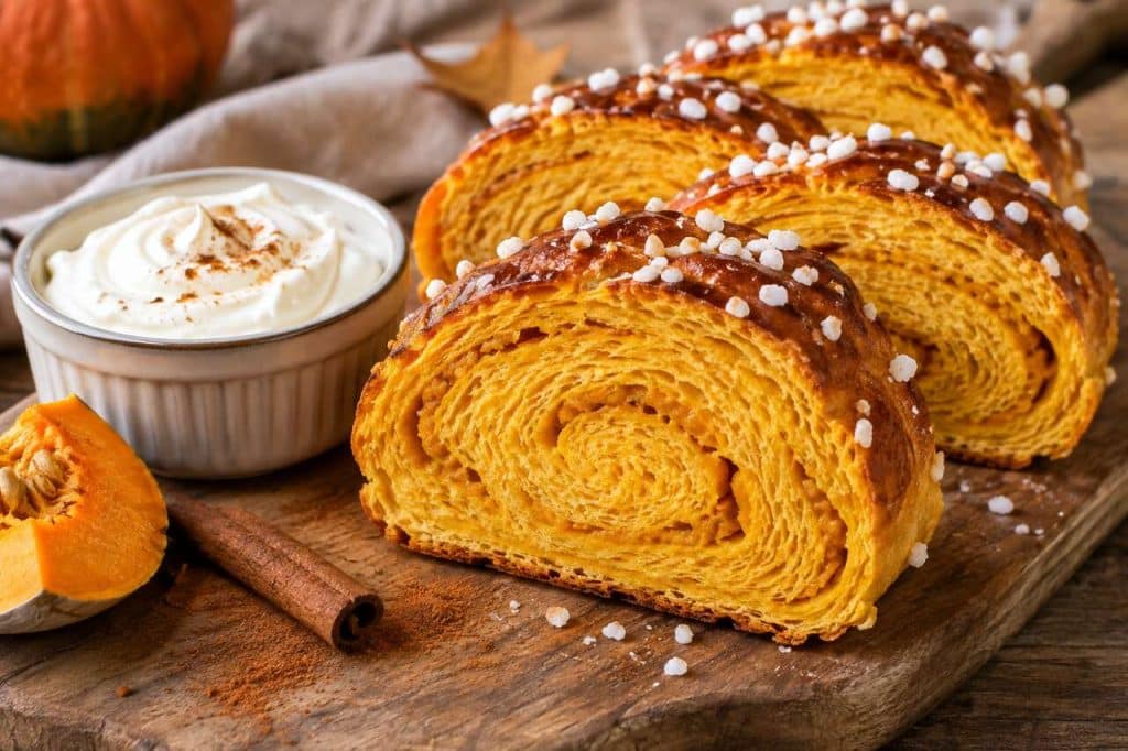 Brioche roulée au potimarron : recette gourmande
