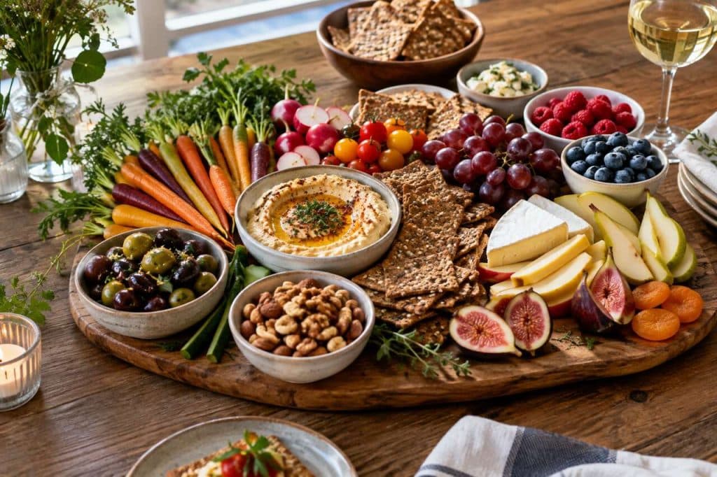 Planche apéro dînatoire healthy : idées et astuces