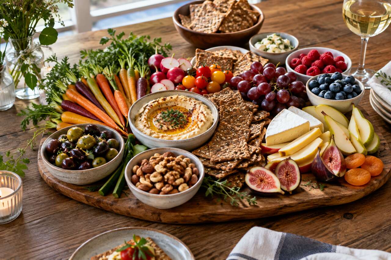 Planche apéro dînatoire healthy : idées et astuces