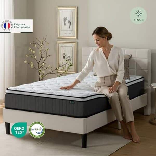 Découvrez notre test détaillé du matelas Zinus 90x190 avec mémoire de forme. Analyse du confort orthopédique, de la qualité et des performances de ce matelas à petit prix. 