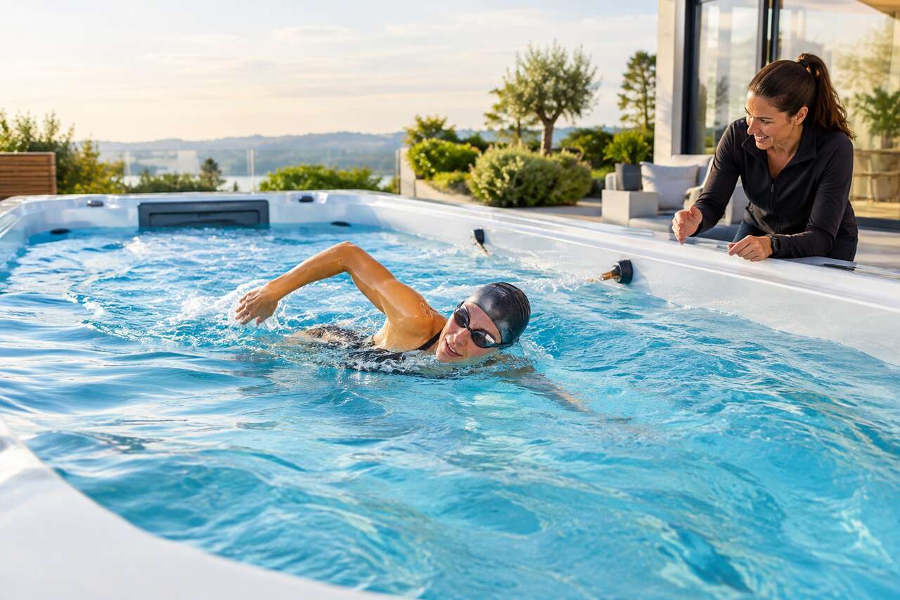 Apprendre à nager avec un spa de nage : avantages et conseils