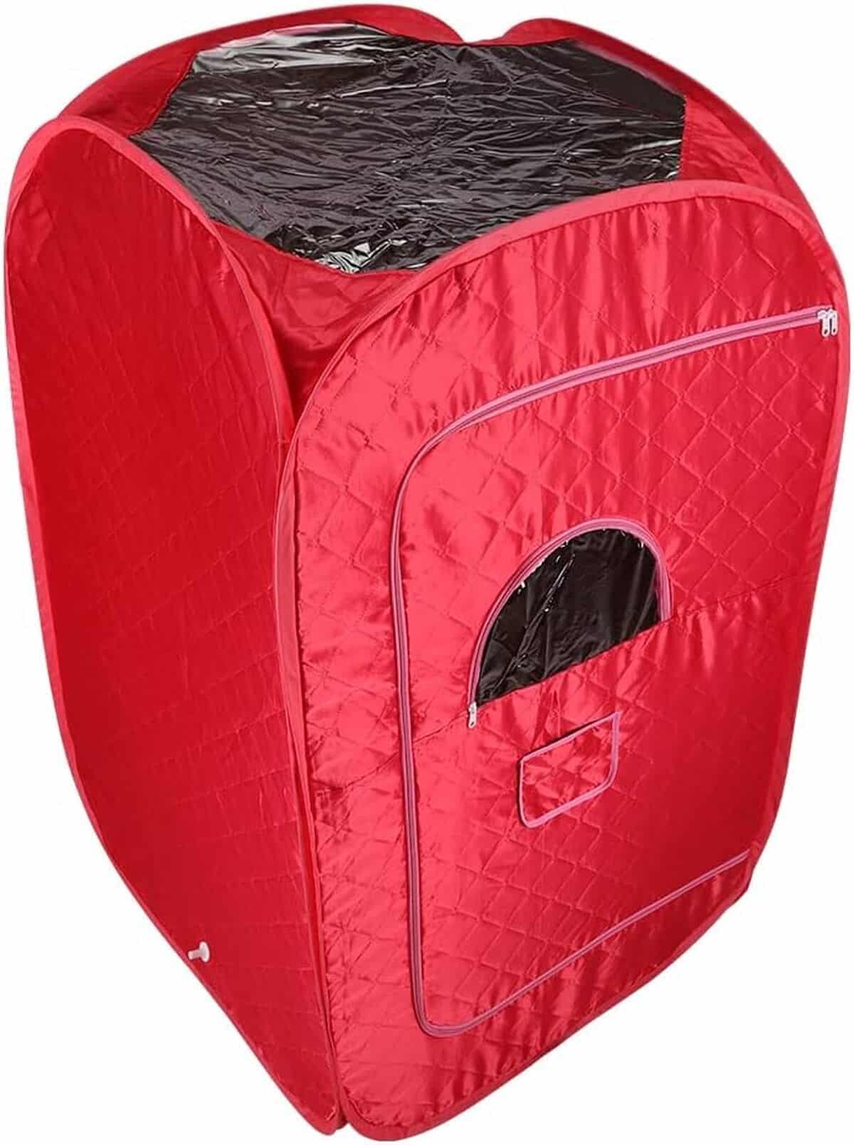 Test du sauna portable 1500 W rouge : grand confort à domicile